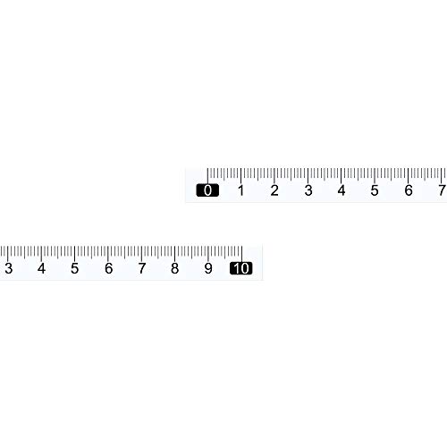 Cinta adhesiva de medición 10 cm blanca flexibles uxcell miniatura 1