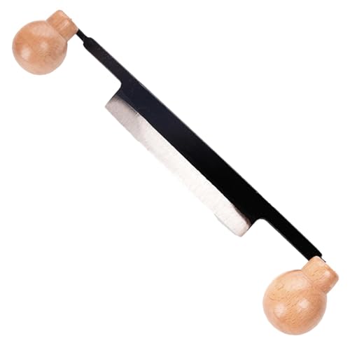 Outil d'élimination des écorces, Outil de Rasage - Outil d'écorçage à Double poignée pour enlever l'écorce - Outil de Travail du Bois grattoir à tirage Droit pour Le Jardin, l'extérieur et la Maison