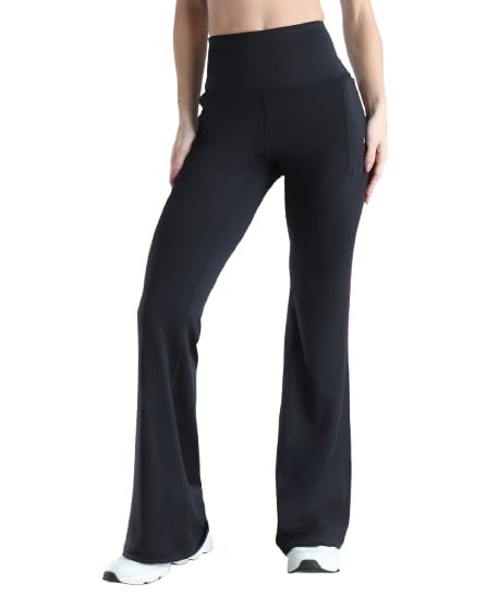 Women's High Waist Flare Pants | Stretchable Bootcut Yoga Pants with Tummy Control | Soft Breathable Flared Leggings for Gym, Yoga, Workout, Travel-picture-26