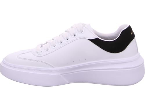 Skechers Cordova Classic Best Behavior pour Femme, Duraleather Blanc Garniture Noire, 37 EU