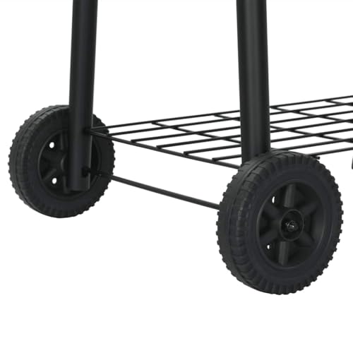 Barbacoa de carbón de acero resistente con placas extraíbles lavables 7