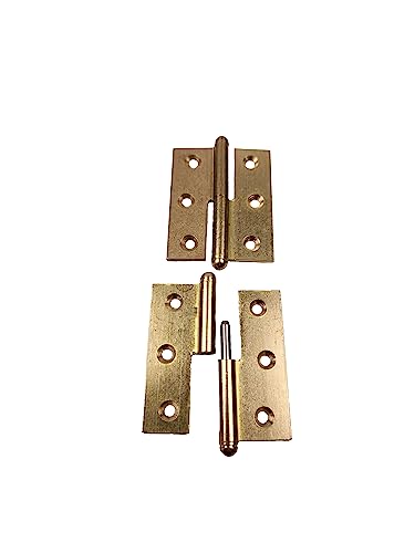 1 Hettich Möbelband, links, Messing blank, Maße: 50*40 mm, Artikelnr. 9099987