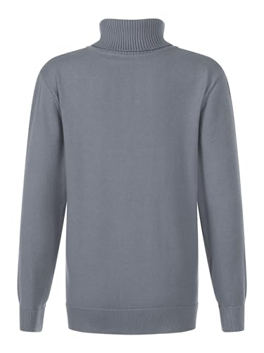 Hularka Kids Boys Girls Winter Warm Ribbed Turtleneck Long Sleeve Knitted Sweater Pullover Tops Blouse2