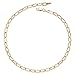 Chaîne de cheville en or 14 carats - 25 cm - Plat - 4 mm - Martelé - Ovale - Jaune ou blanc, Métal