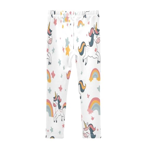 Toddler Girls Leggings Printed Yoga Pants Leggings Unicorn Rainbow for Kids2
