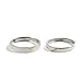 KnBoB Ring Verstellbar Eheringe Silber 925 Paar Silber Gold Uhr Puzzle Eheringe und Verlobungsringe