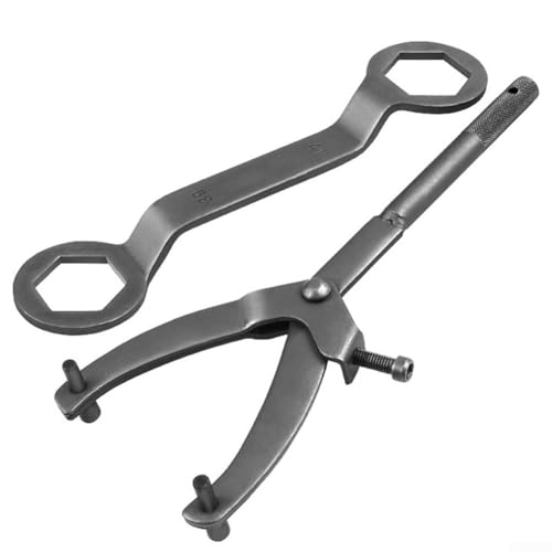 CYRENT Clé à volant d'inertie de moto en Y pour démontage d'embrayage de scooter – Support de poulie à double broche en acier 45#