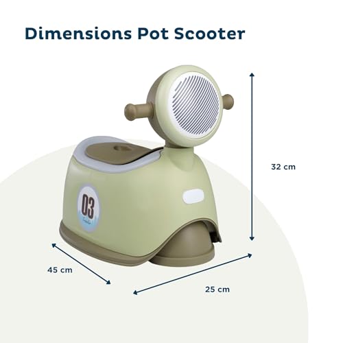 Pot pour bébé Thermobaby vert en forme de scooter dès 18 mois - 5