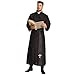 Produktbild Boland - Kostüm für Erwachsene Priester, Toga und Gürtel, Schwarz, Tunika, Heiliger, Kardinal, Pfarrer, Kirche, Motto Party, Karneval