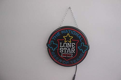 Vivid Sign New Lone Star Beer The National Beer of Texas Beer Cute Super Bright Vivid LED Neon Sign Lamp 10"
