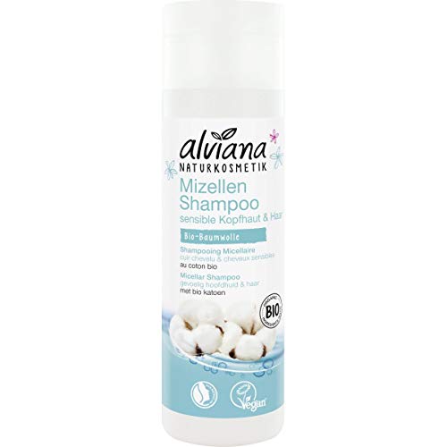 Alviana - Shampoo für empfindliche Haare, Bio-Baumwolle, 200 ml Alviana Cover