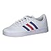 Produktbild adidas VL Court 2.0 K Sneaker, Cloud White/Royal Blue/Vivid Red, 40 EU