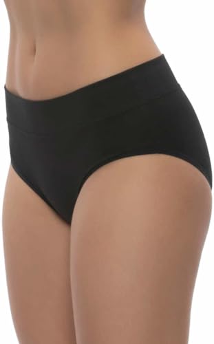 Felina Womens 5 Pack Pima Cotton Wide Waistband Hipster3