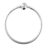 Soufeel Damen Armreif 925 Sterling Silber Basis Armband für Charms Beads Anhänger 17cm