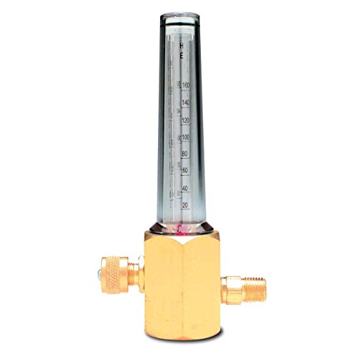 Various Flow Range, 1/4 NPT Male CGA Inlet Connection, Male Fitting, 50 PSI, Argon CO2 Helium Argon CO2 Mix, Welding Regulator