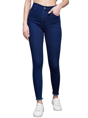 Image of Miss Chase Women's Skinny Fit High Rise Regular Length Denim Stretchable Jeans