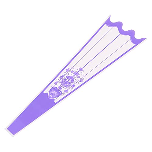 Sachets d'emballage en plastique pour bouquet de fleurs violet clair x100