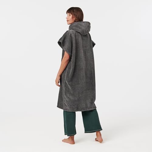 Slowtide Cotton Towel Changing Poncho – Warm & Absorbent Hooded Surf Poncho with Pocket, Great for Beach, Pool, & Outdoor Use2