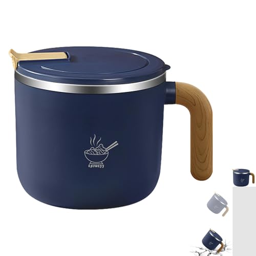 Boîte à déjeuner – Récipient alimentaire isotherme | Pot à nourriture, bol sous vide en acier inoxydable avec poignée et couvercle, boîte à déjeuner thermique étanche pour l'école, le bureau, le pique