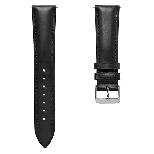 Pure Swiss 22mm Leather Watch Straps for Men,Quick Release Watch Band, Genuine Leather Black Watch Strap (B0D9HH754N) Amazon Price History, Amazon Price Tracker