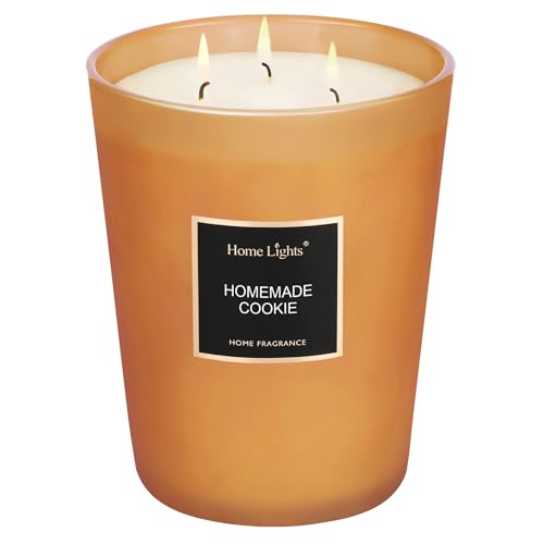 Homelightsscentedcandlescandlesforhomescentedlargejararomatherapycandlesnaturalsoywax130hourslongburningcandlesgifthomemadecookie  Urban Country Home Decor Homelights scented candles candles for home scented large jar aromatherapy candles natural soy wax 130 hours long burning candles gift homemade cookie  urban country home decor