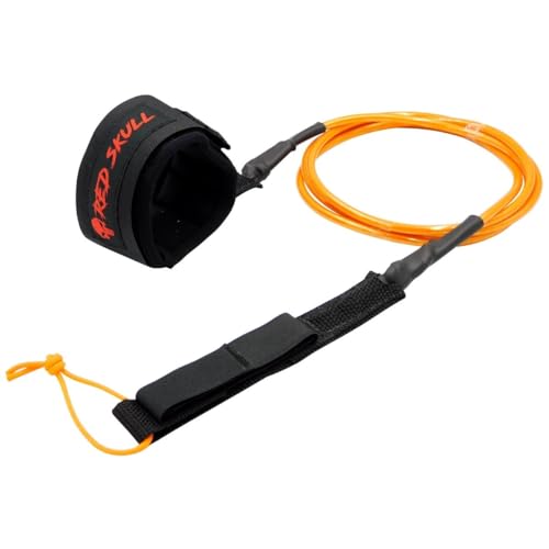 Strep Prancha De Surf Regular 6pés 6mm Leash Cordinha Surf (Laranja)