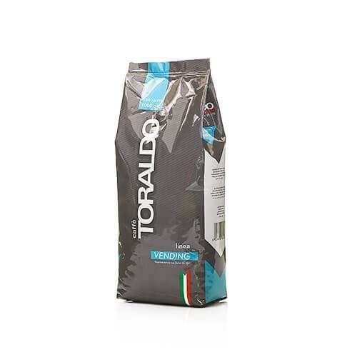 CAFFÈ TORALDO | Caffe in Grani | Caffè in Chicchi Selezionati | Tostato e Torrefatto in Italia | Eccellenza del Caffè Napoletano | (1 Kg, Miscela Blu)