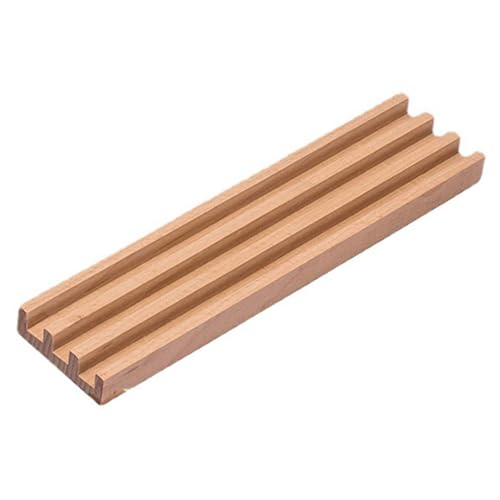 Soporte de madera para fichas de dominó y cartas