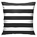 Federa per Cuscino Strisce Bianche E Nere Divano Copricuscinimorbido Elegante Copricuscino per Auto, Letto, 45 X 45 Cm