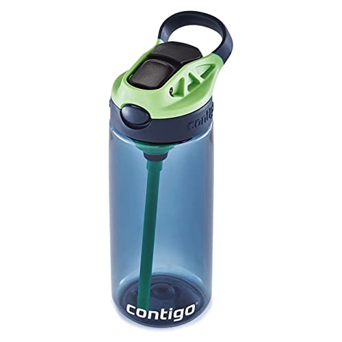 Image of Contigo Kids Straw Water Bottle with AUTOSPOUT Lid 20oz Blueberry