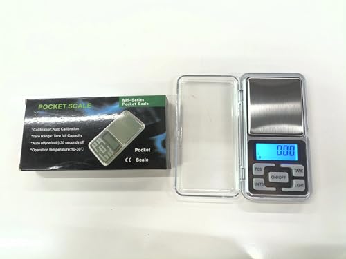 Digital Pocket Scale, 200g/0.01g Precision, LCD Backlit Display, Multi-Unit Conversion