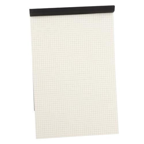Bloc de papier pour dessin mathématique détachable format quadrillage noir avec dos cartonné