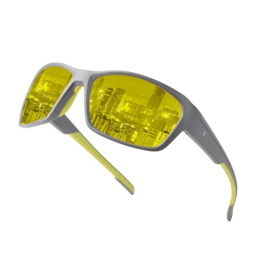 Image of BIRCEN Night Vision Glasses for Driving: Anti Glare TR90 Yellow Glasses