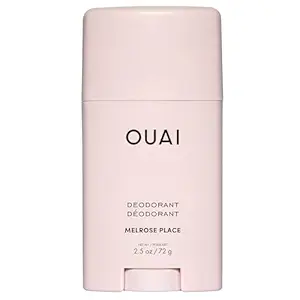 OUAI Aluminum Free Deodorant - Women's Deodorant with 24-Hour Odor Control & Invisible Application - Enriched with Notes of Rose, Berry, Lychee & Pink Peppercorn - Melrose Place (2.5 oz)