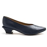  Audley - Medium Heel Pump in Blue Soft Leather - 20835CAMILE - 40