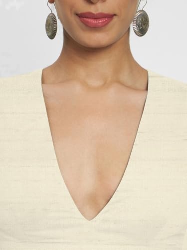 Image of Thevasa Women's Dupion Raw Silk Divine Depth Blouse