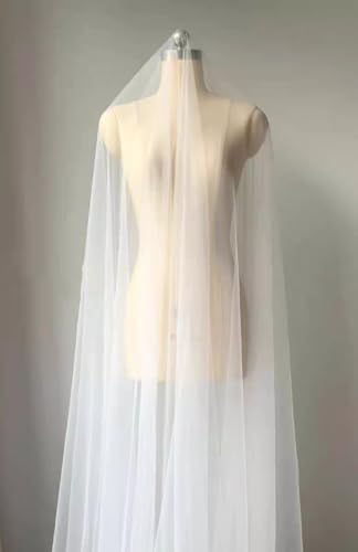 Tulle Fabric,mesh, Ivory Tulle, White Sewing Material for Bridal/Wedding Dress 3 Yard (Ivory)