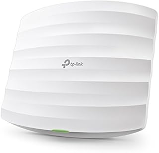 TP-Link AC1350 Wireless Access Point, Wi-Fi Dual Band with MU-MIMO, 1 Gigabit Ethernet Port Support 802.3af/at/24V Passive PoE, Support Multiple SSIDs, Easily Mount to Wall or Ceiling (EAP225)