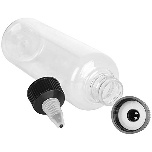 Shanqian SQUS-BOTTLES-20PCS-CLEAR-210125 20Pcs Round Ldpe Plastic Squeeze Bottles Natural Boston Round Bottles Dispensing Bottles thumb #2