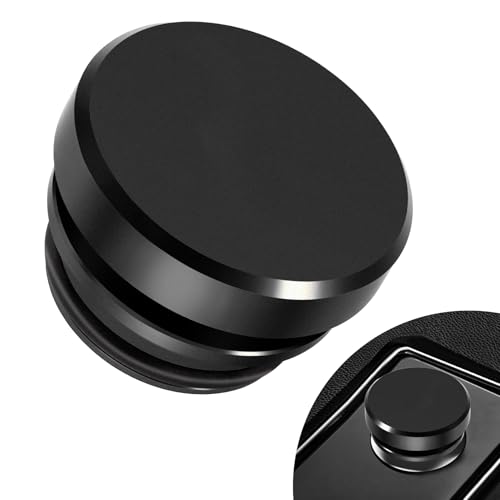 Image of Car Cigarette Lighter Plug Cover, Car Cigarette Lighter Dust Covers, Aluminum Alloy Cigarette Lighter Socket Cover Cap, Waterproof Plug Decoration Cover for Most Cars SUVs Trucks