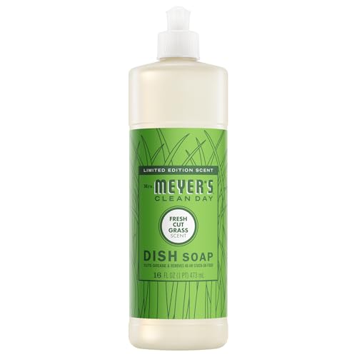 MRS. MEYERS CLEAN DAY Liquid Dish Soap Fresh Cut Grass Scent 16 Ounce Bottle