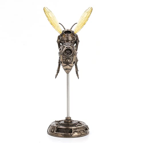 Estatua de abeja Steampunk en resina con acabado bronce miniatura 3
