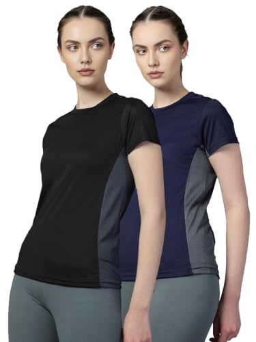 Image of CHKOKKO Gym Tshirt for Women Workout Dry Fit t Shirt Sports Tshirt Lightweight Round Neck Breathable Half Sleeve Activewear Mesh Running Yoga Tops for Woman