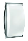 Hinkley Atlantis Collection One Light 15W Integrated LED Medium Outdoor Wall Mount, Titanium Finish