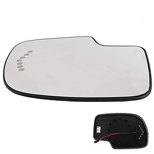 Driver Side Heated Mirror Glass Replacement for 2003-2007 Cadillac Escalade, Chevrolet Avalanche, Silverado, Suburban, Tahoe, GMC Sierra, Yukon - Exterior Side View Convex Mirror with Turn Signal by Yikesai - Image 6
