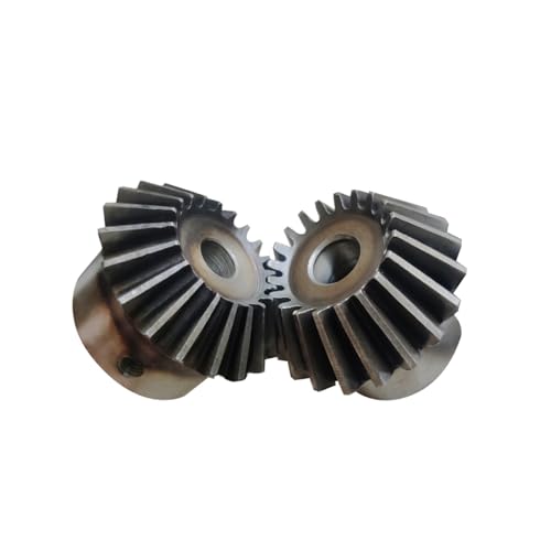 Bevel Gear Pinion Hardware Mechanical 2pcs Bevel Gear 4M 15Teeth Inner Hole 15/16/18/20/22 Mm Gear 90 Degrees Meshing Angle Steel Gears Screw Hole M5(22mm Keyway 6mm)