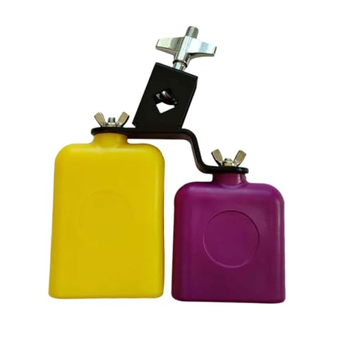 Percussion Cowbell Drum Set Kits Accessory Sound Low Pitched Natural And Crisp Easy Installation Complete With Mounting Clamp Noise Maker Percussion Instrument Drums Bell