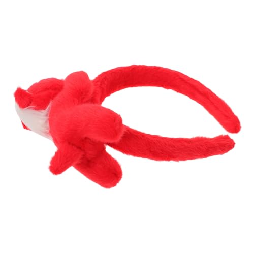 Bandeau rouge à motif cheval et oreilles d'animal pour coiffure cosplay