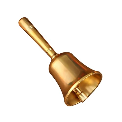 Garneck 3pezzi Campana Vintage Ottone Per Servizio Campanella Da Tavolo Pratica Per Ristoranti e Cucine Campana Mano Leggera e Sturdy Per Decorazioni Domestiche e Eventi Speciali