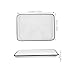 Zerodeko Retro Baking Pan Large Rectangle Enamel Dish Pan for Baking Pasta Fruit White